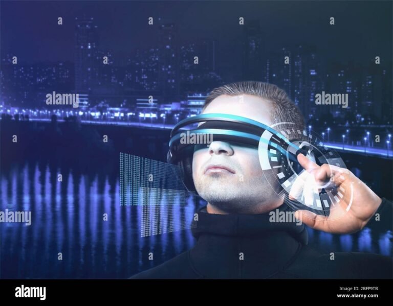 technologies-of-the-future-concept-man-with-futuristic-glasses-2BFP9TB